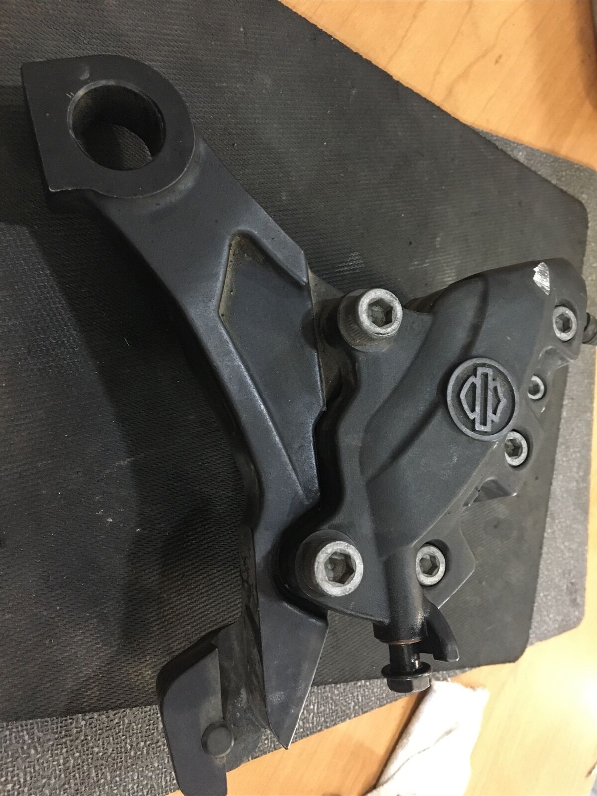 Harley Davidson OEM rear brake caliper and bracket #44080-08C/44089-08