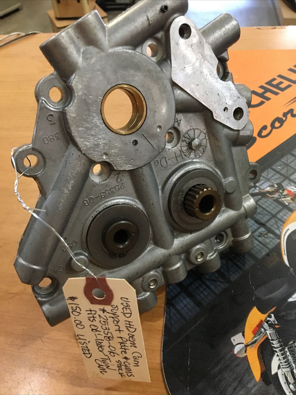 Harley Davidson Oem Cam Support Plate And Stock Cams #25358-06