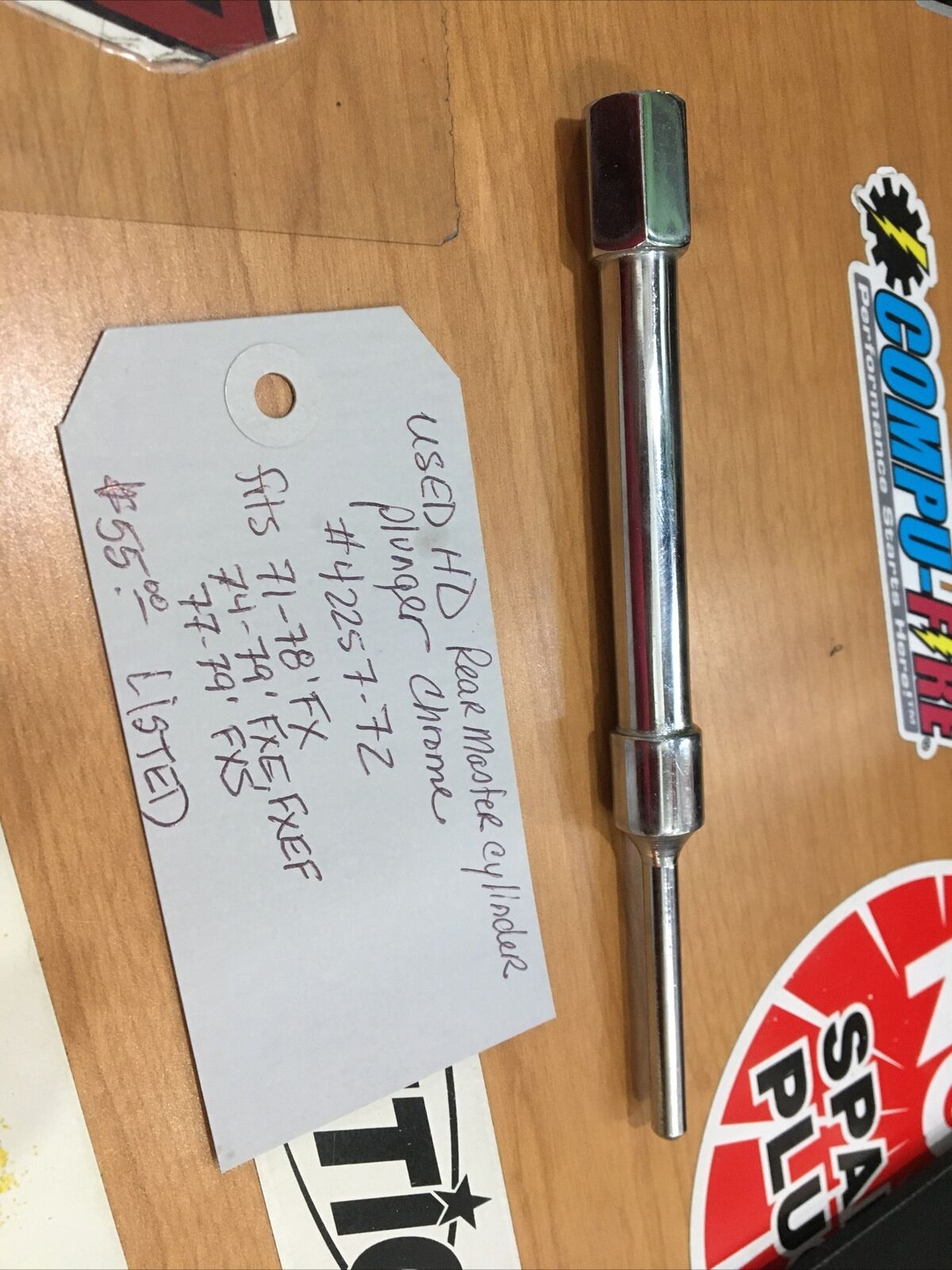 Harley Davidson Rear master cylinder plunger chrome #42257-72