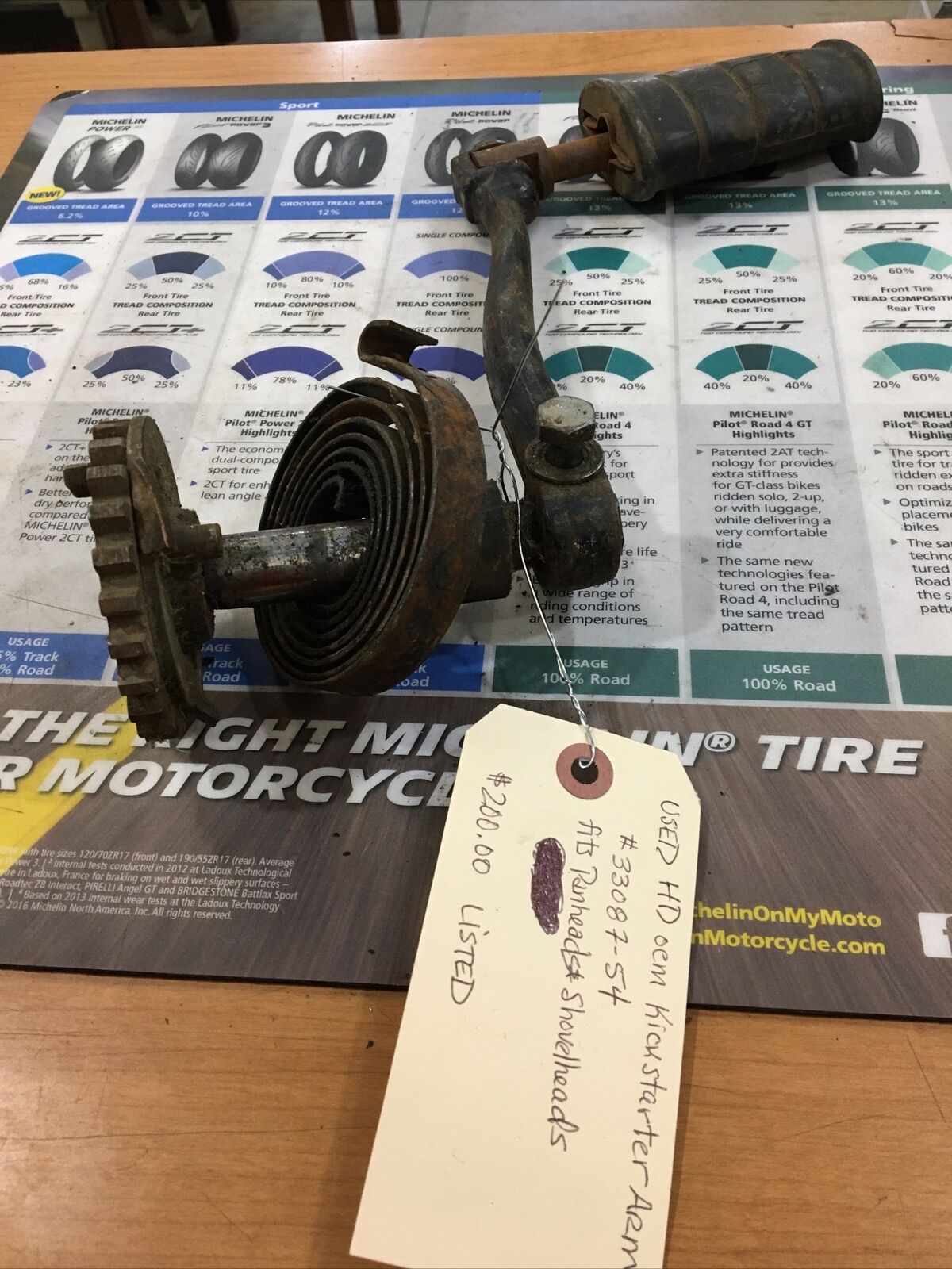 Harley Davidson oem Kickstarter Arm #33087-54