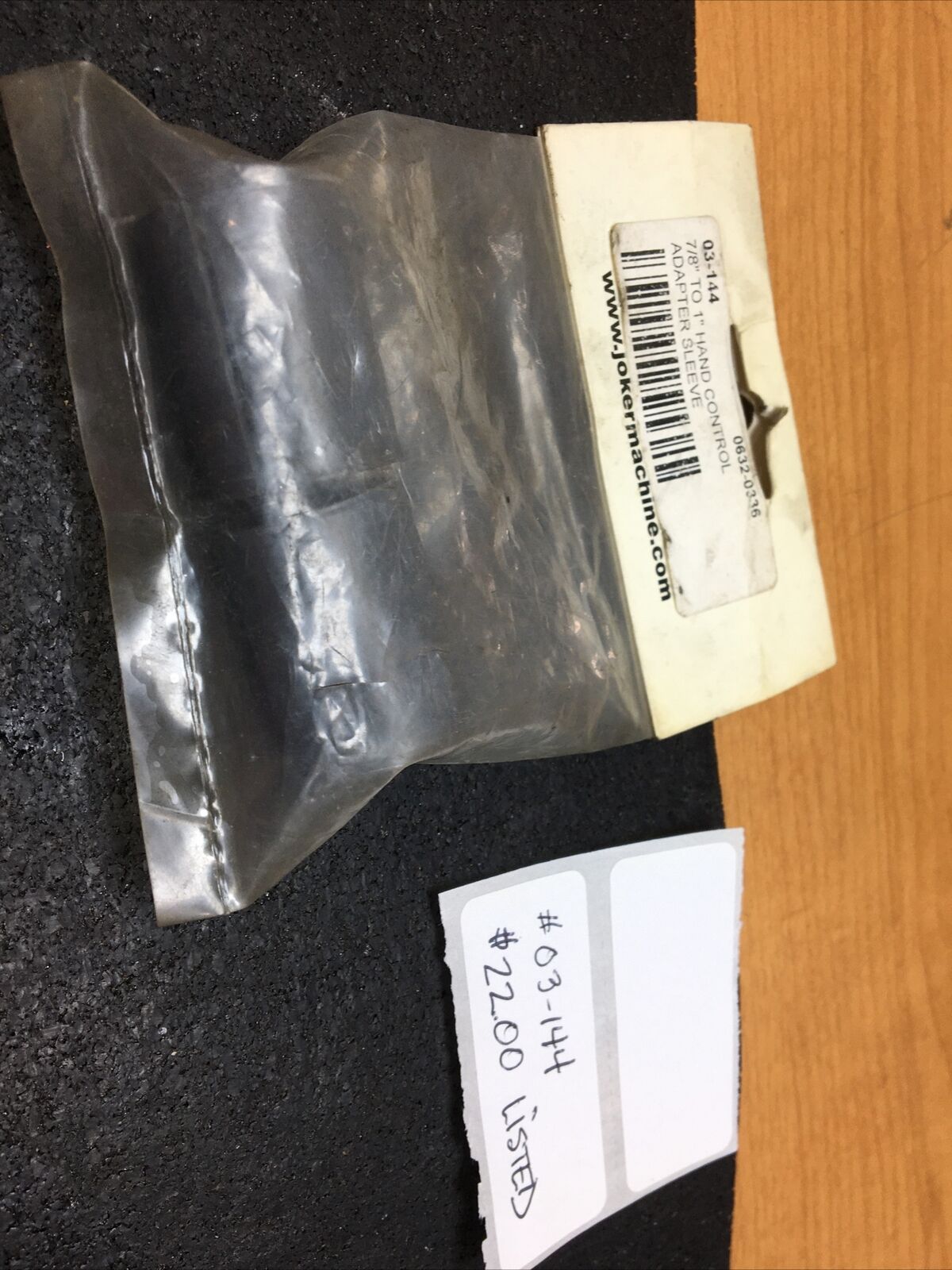 Joker Machine Hand Control Throttle Adapter Sleeve #0632-0336