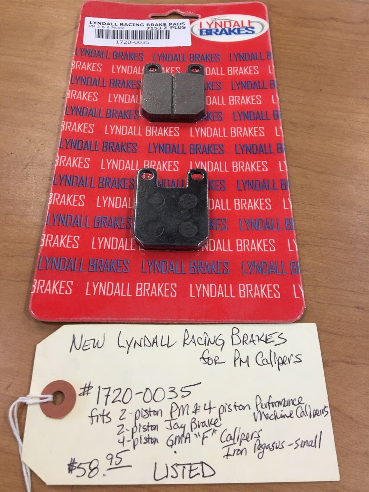 Lyndall Racing brake pads for PM calipers #1720-0035