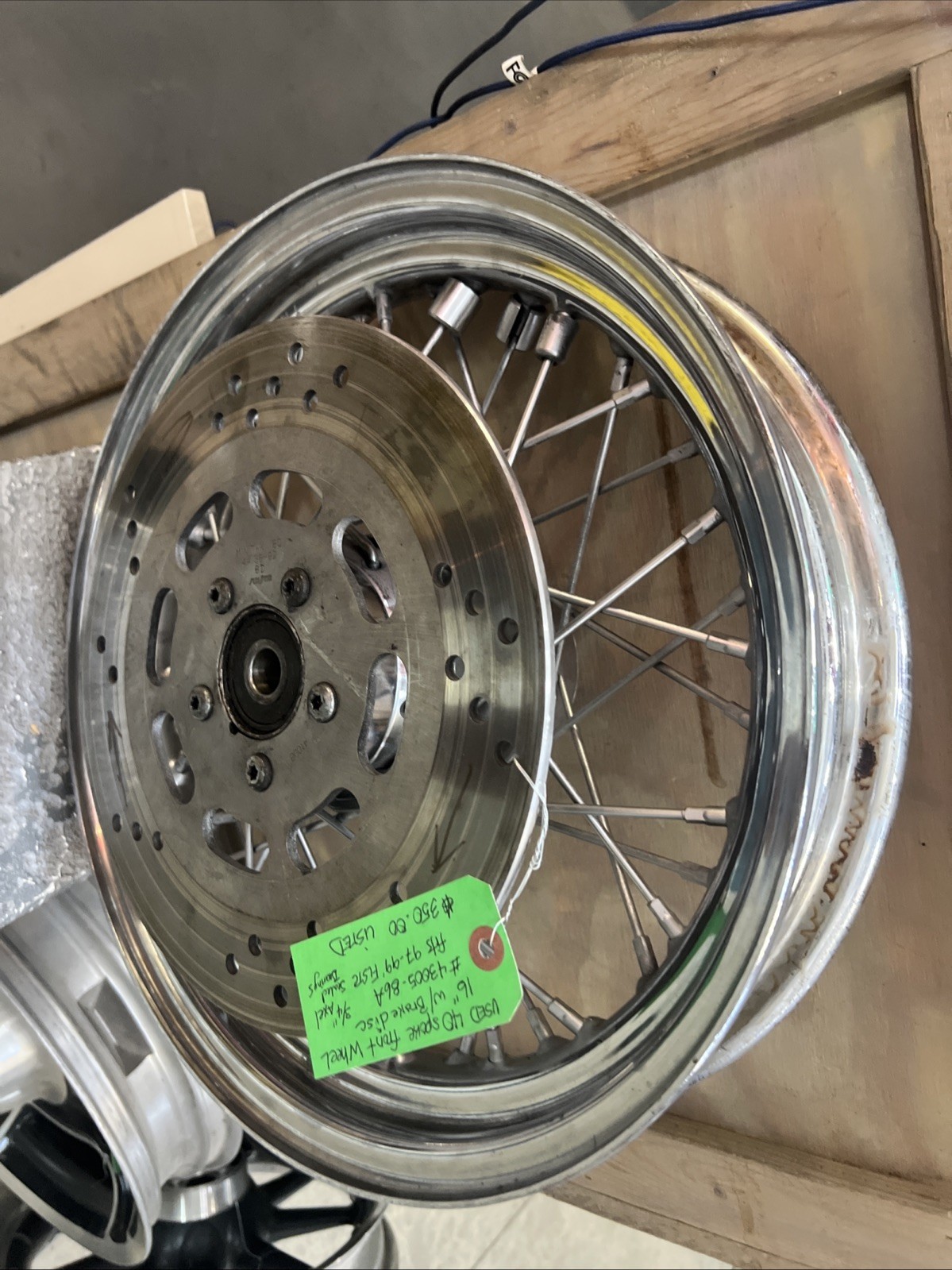 40 Spoke Front Wheel 16” W/Brake Disc #43005-86A