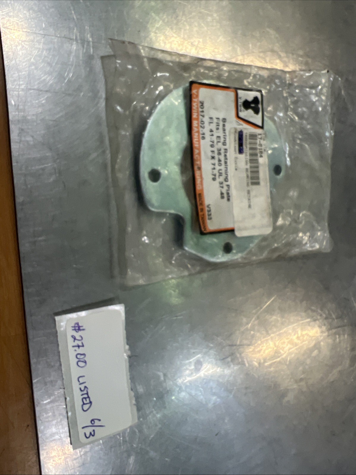 Bearing Retainer Plate For Harley #17-0104