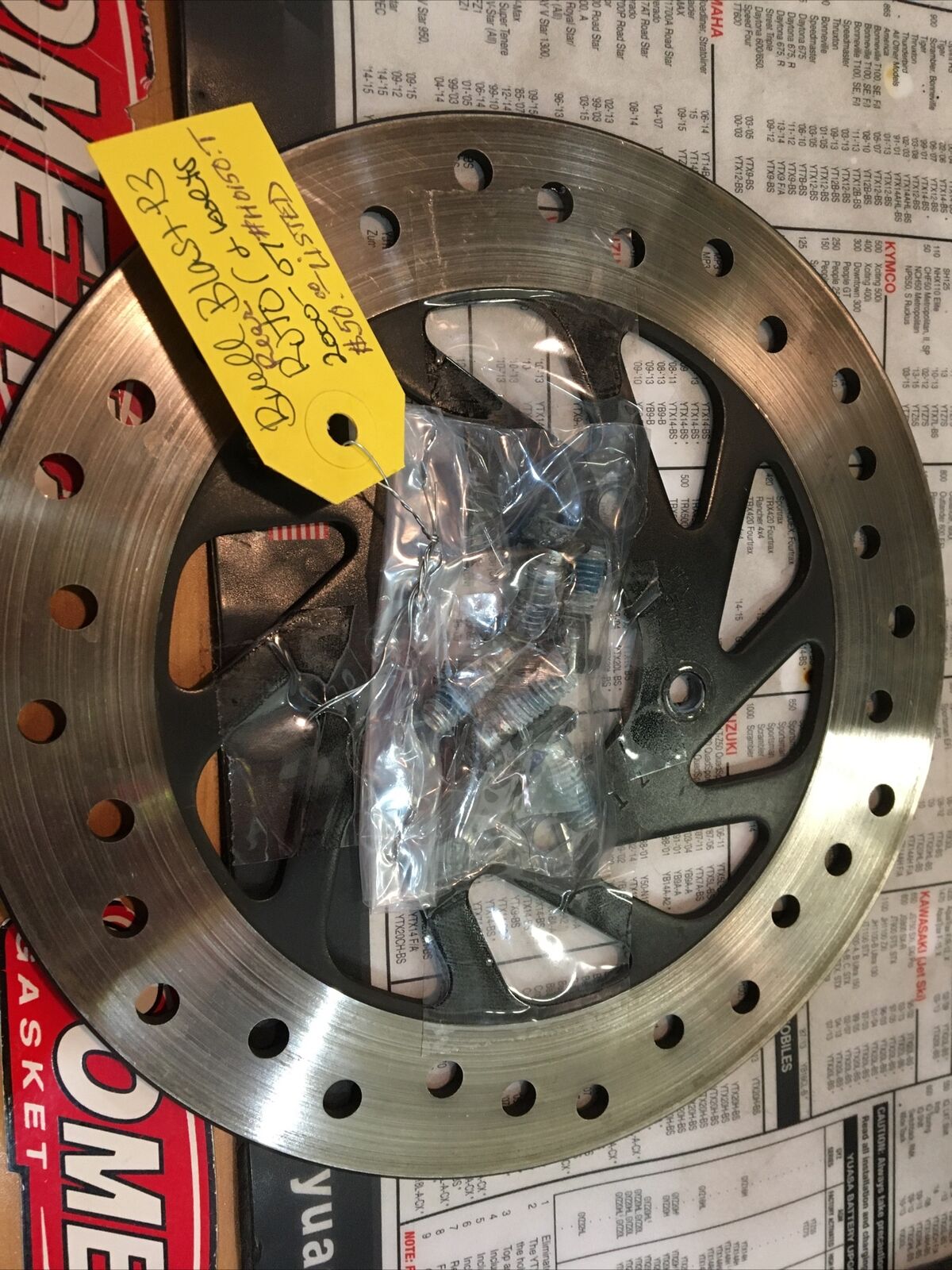 Buell Blast P3 Rear Brake Rotor And Bolts #H0150.T