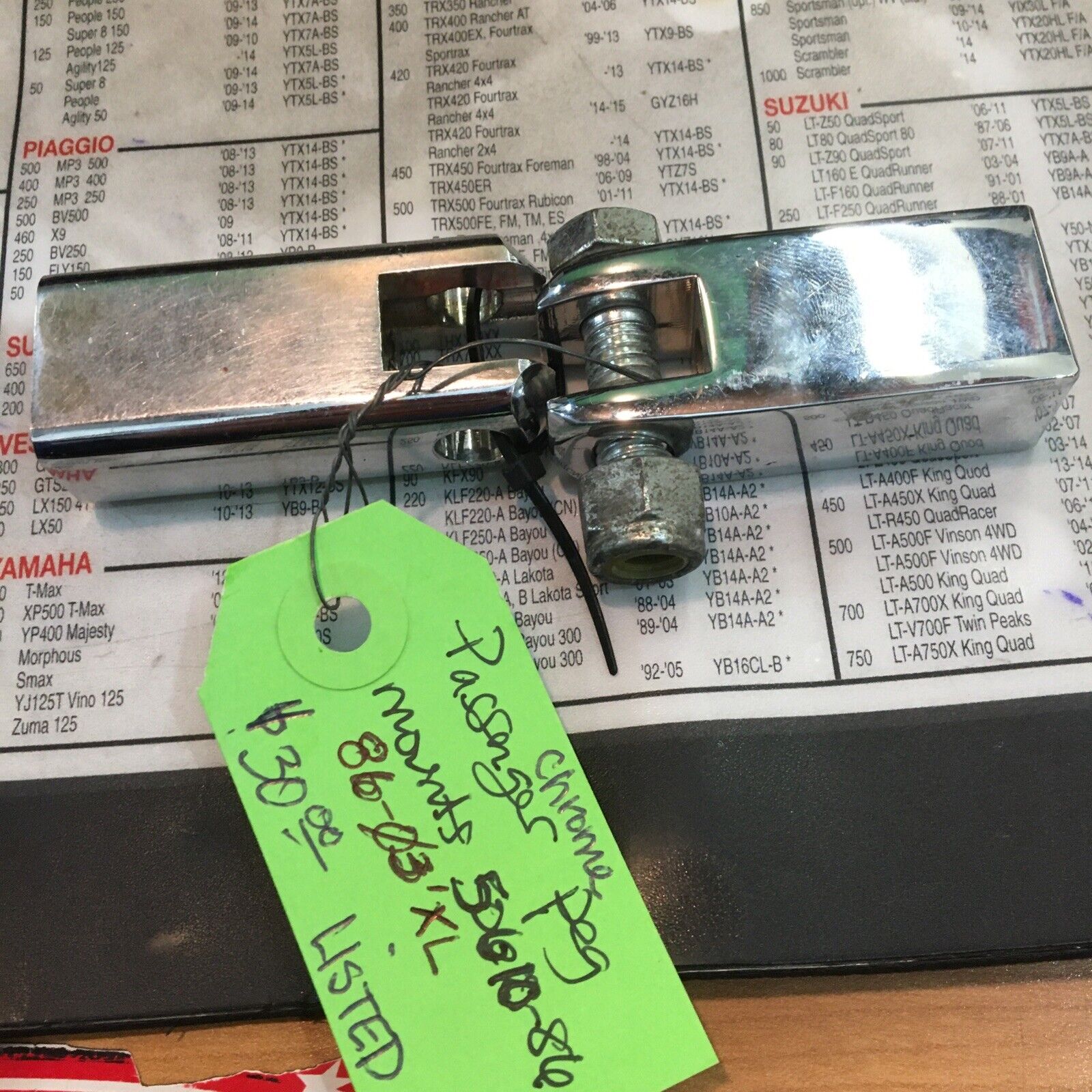 Chrome Passenger Peg Mounts #50610-86