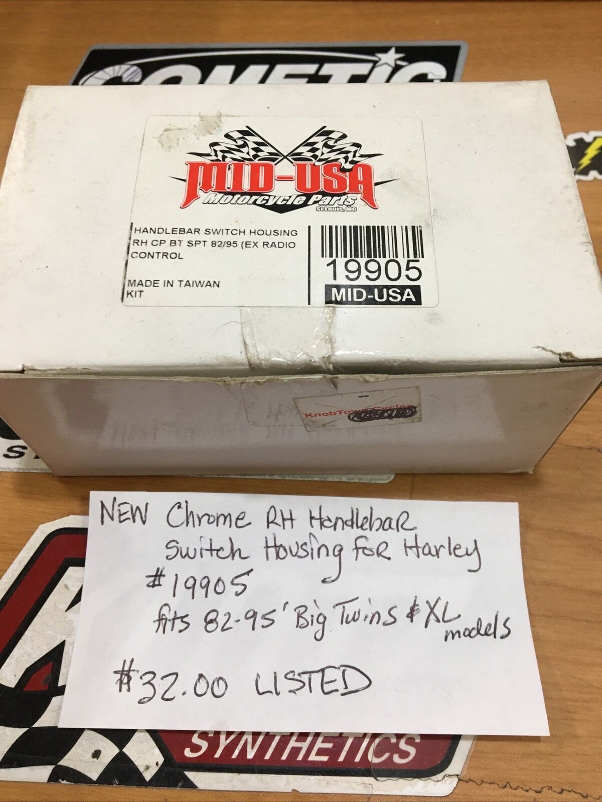 Chrome RH Handlebar Switch Housing For Harley #19905