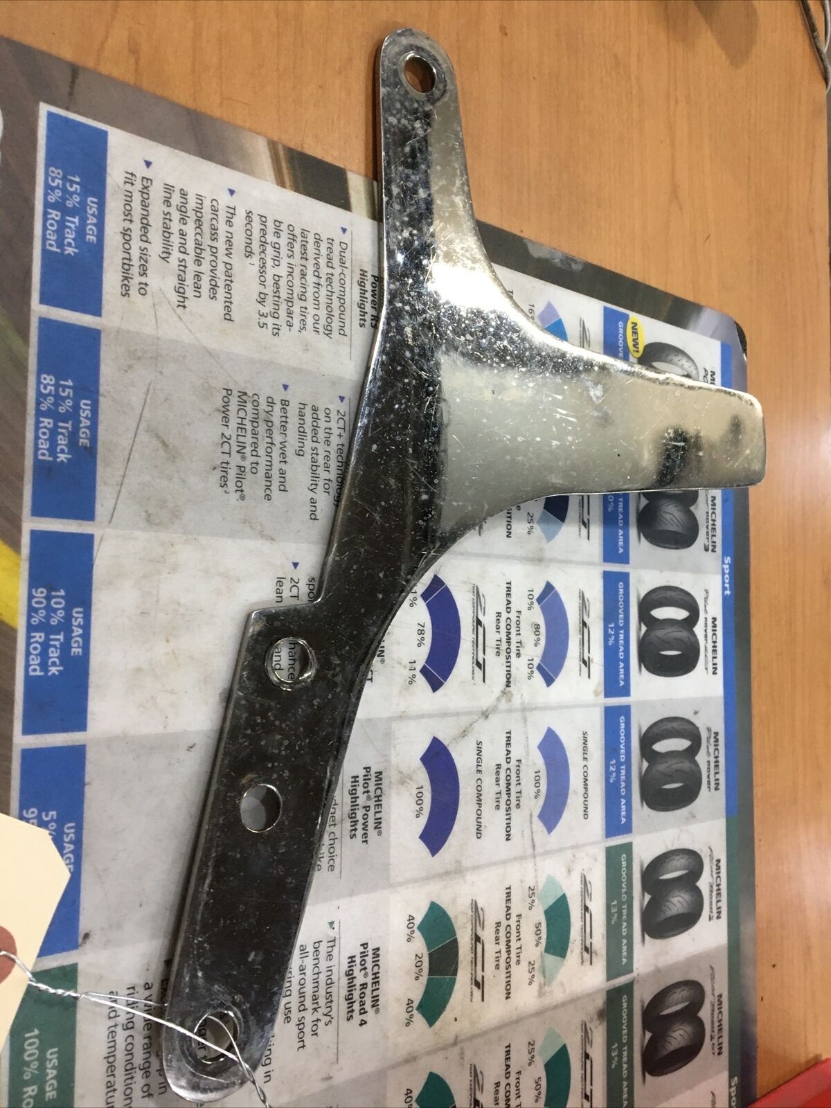 Chrome RH Sissy Bar Sideplate For Harley #52781-82B