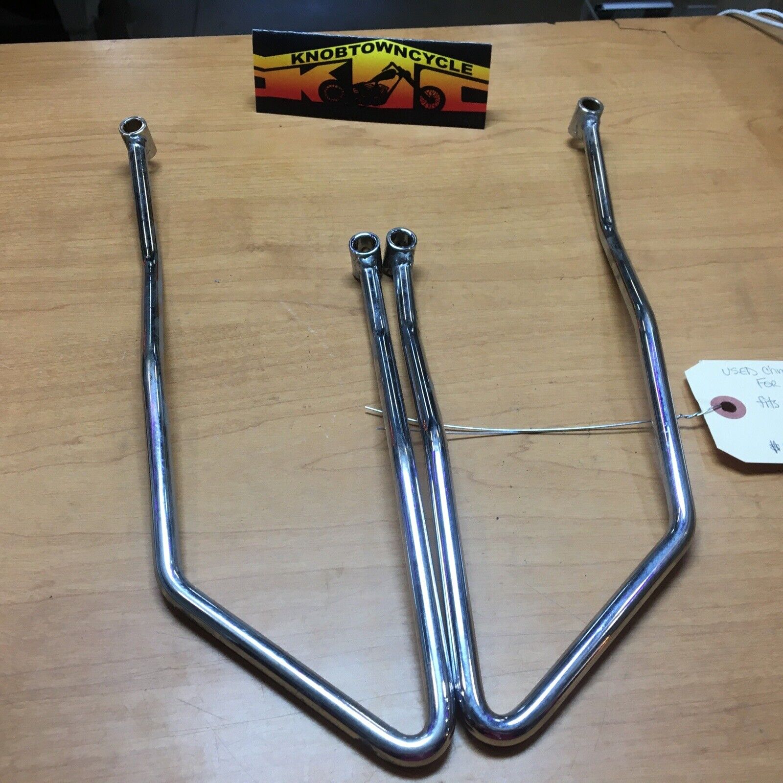 Chrome Saddlebag Supports For Harley