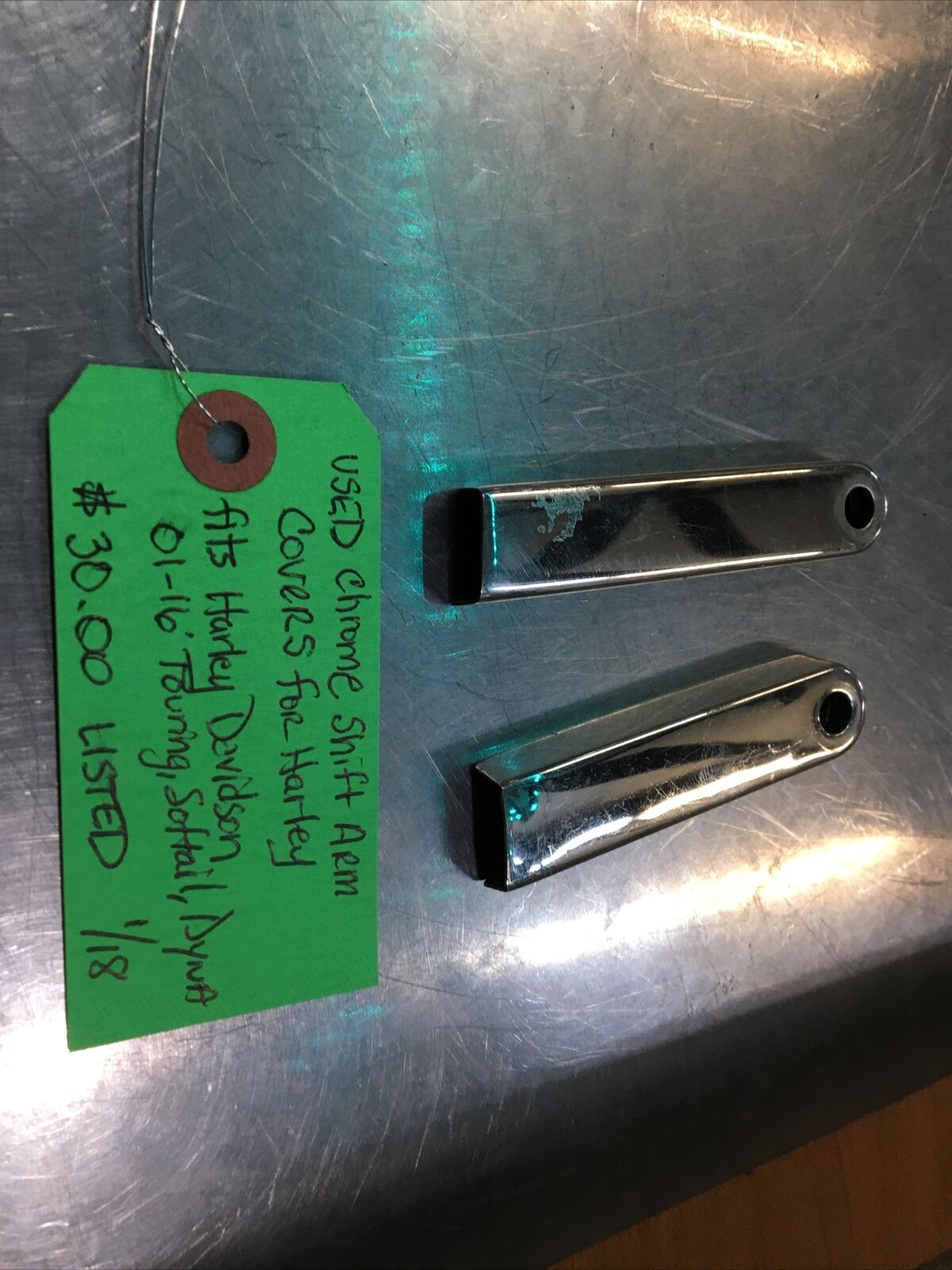 Chrome Shift Arm Covers For Harley