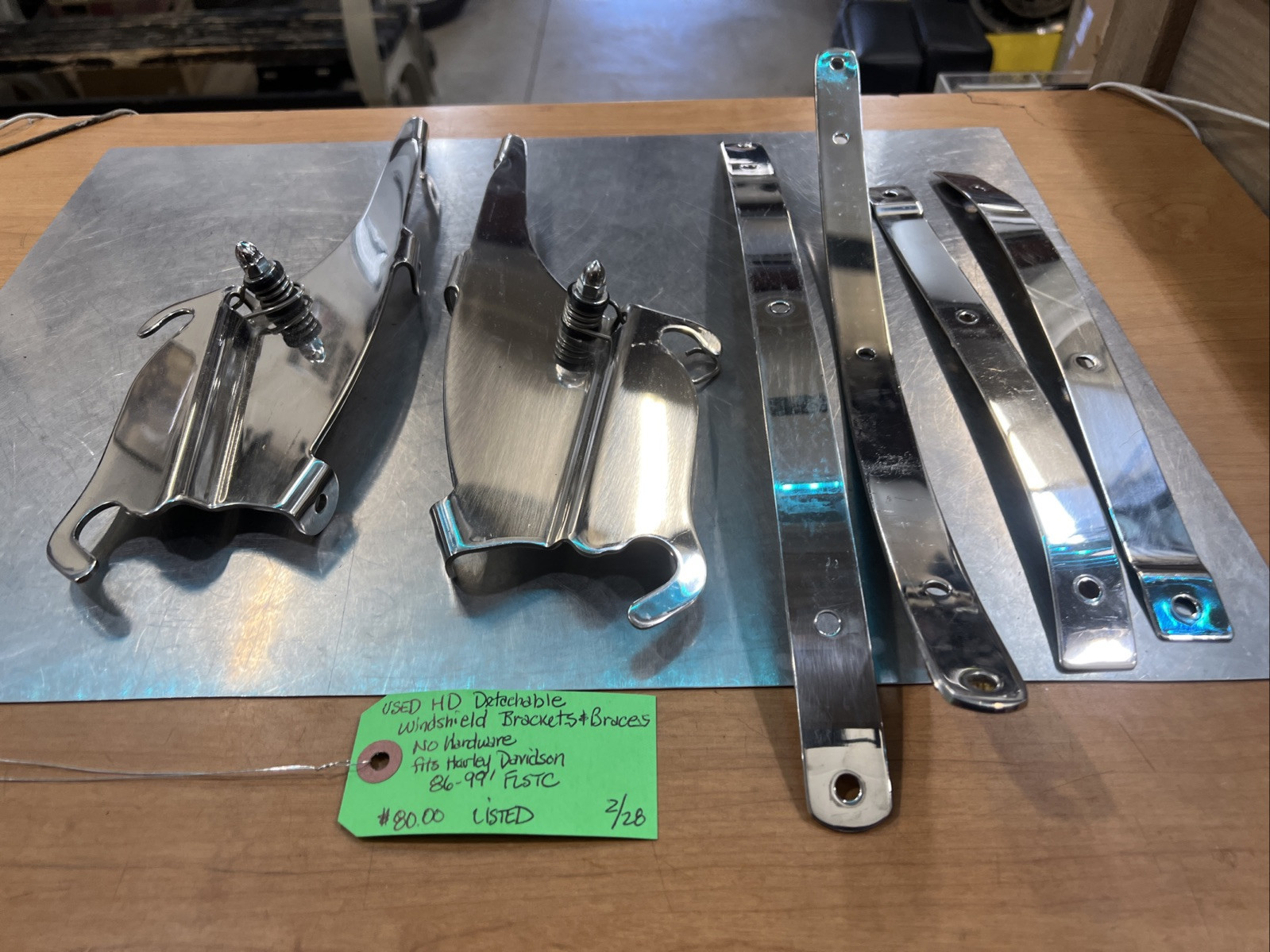 Harley Davidson Detachable Windshield Brackets & Braces