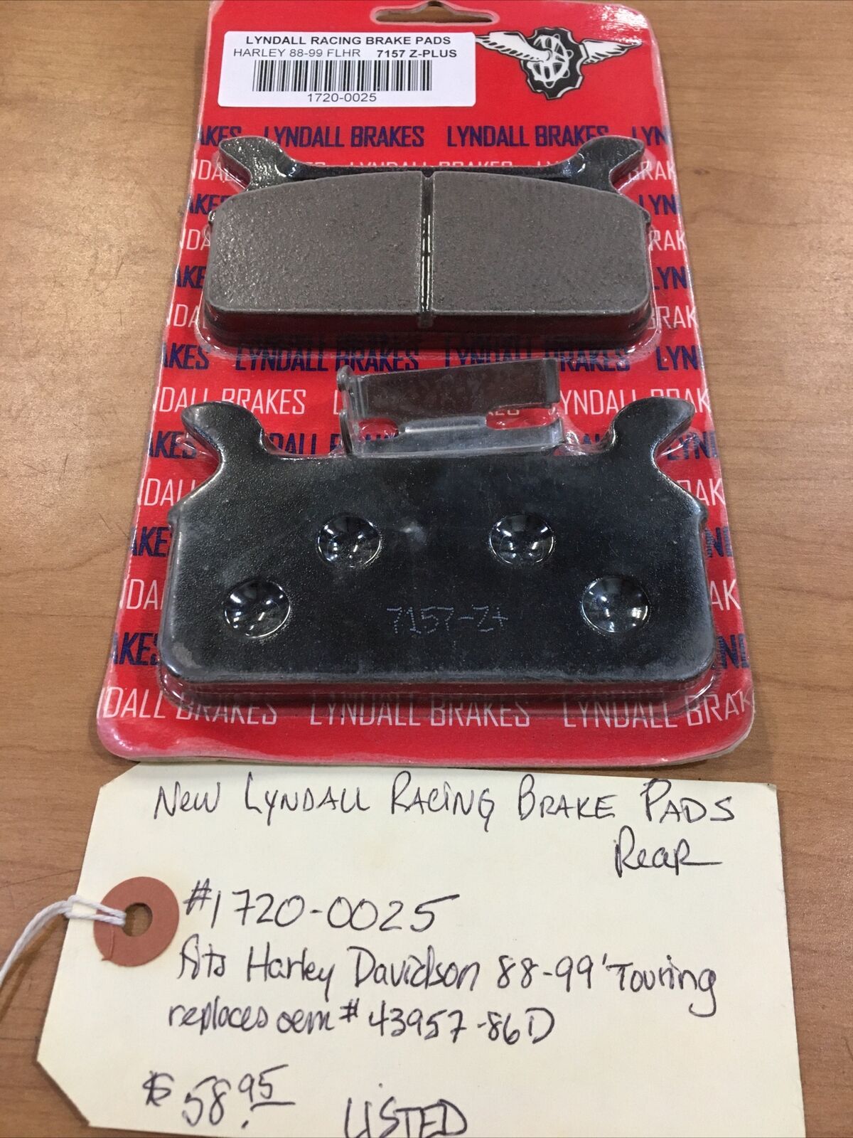 Lyndall Racing brake pads rear #1720-0025