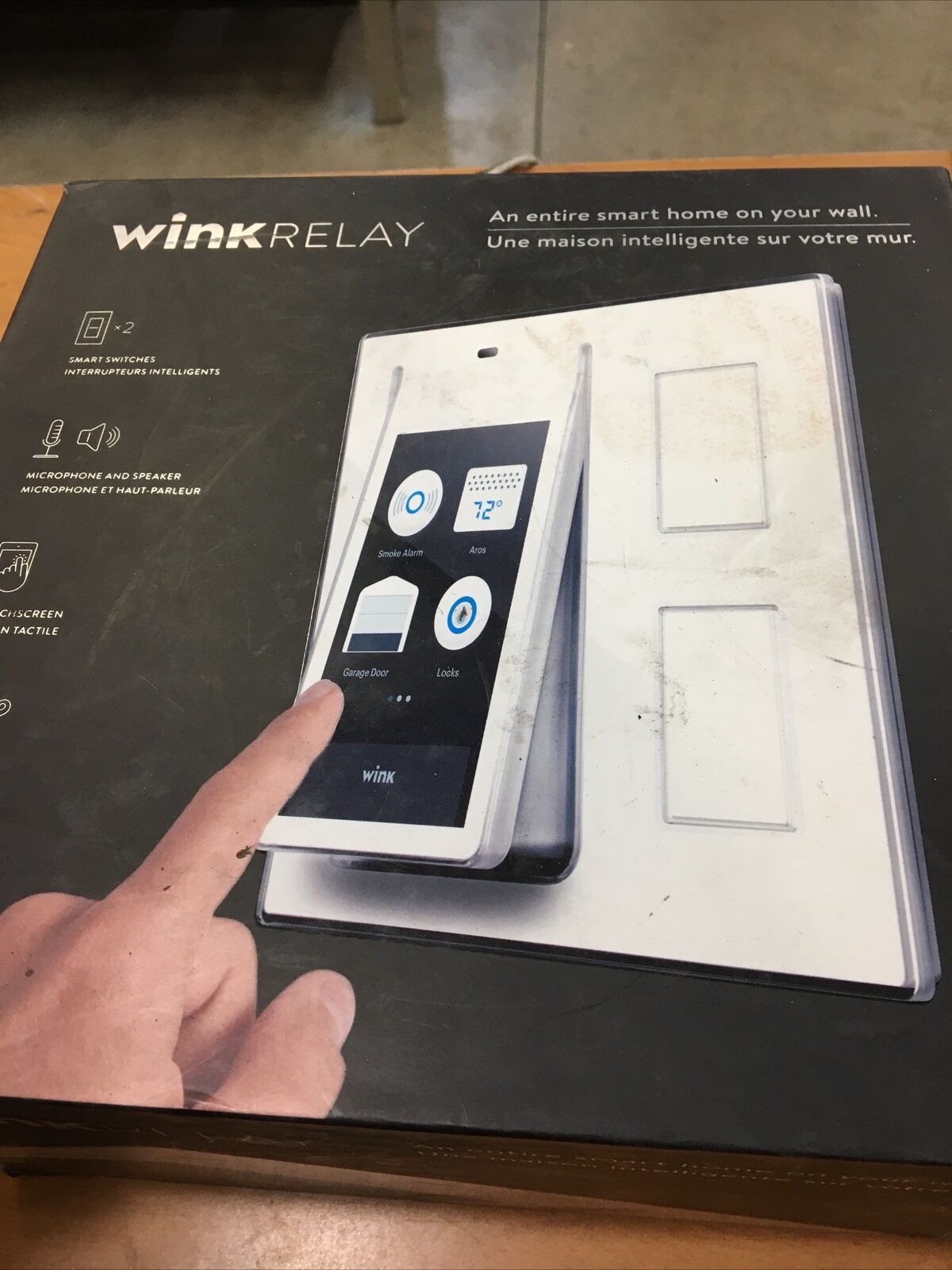 WINK Relay Wall-mounted Smart Home Controller,4.3” Touchscreen White #PRLAY-WH01