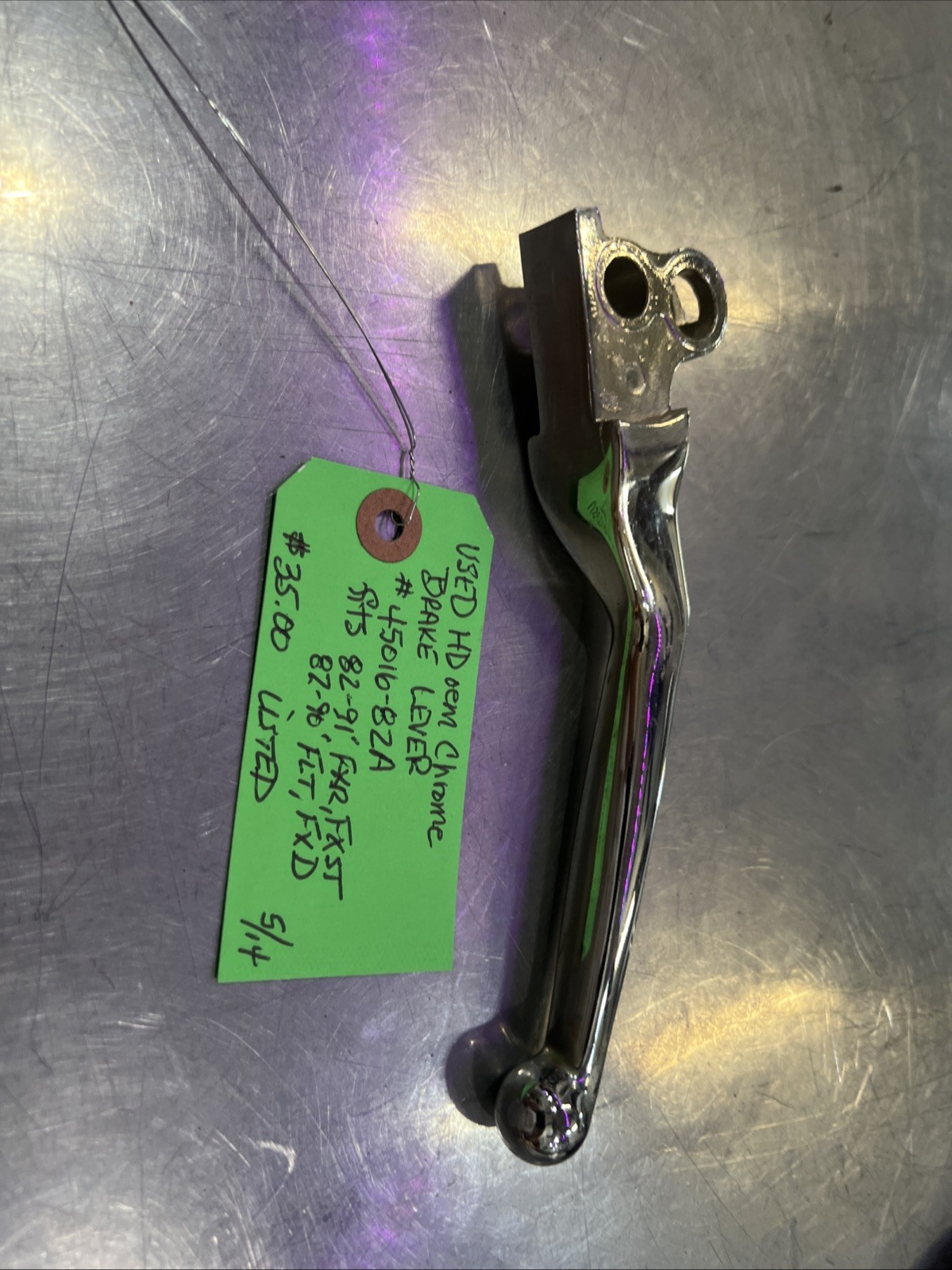 Harley Davidson oem Chrome Brake Lever #45016-82A