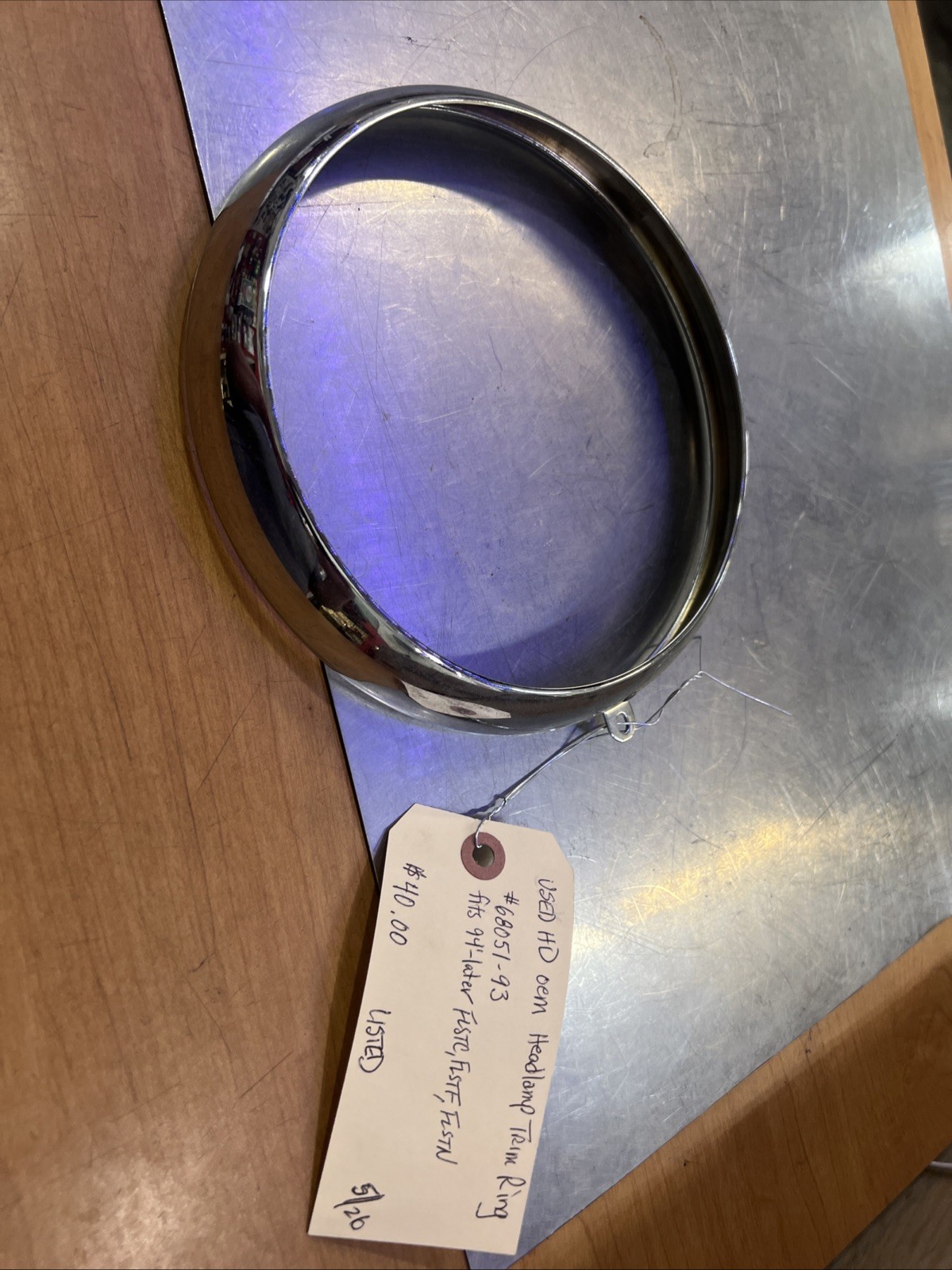 Harley Davidson oem Headlamp Trim Ring #68051-93