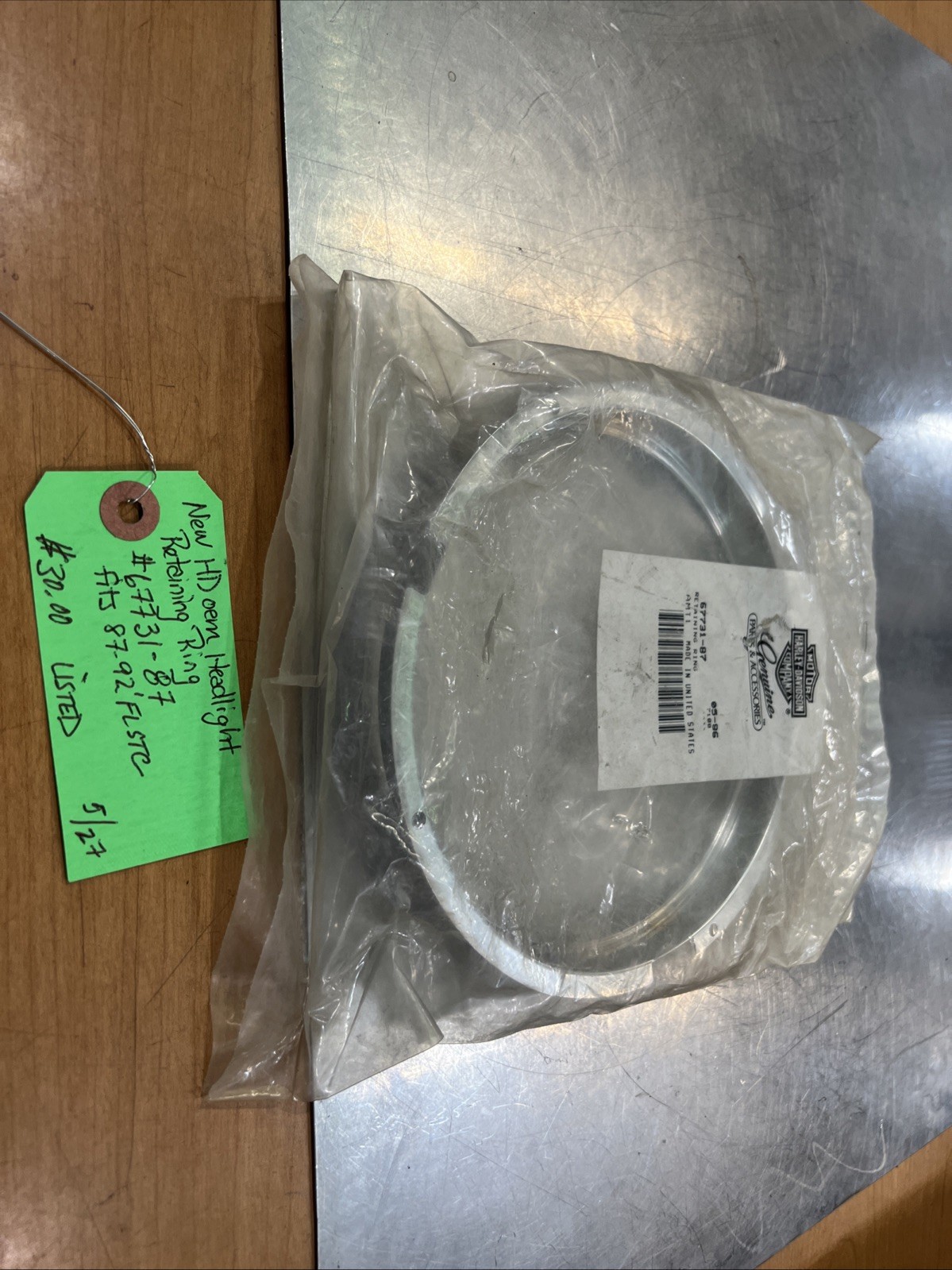 Harley Davidson oem Headlight Retaining Ring #67731-87