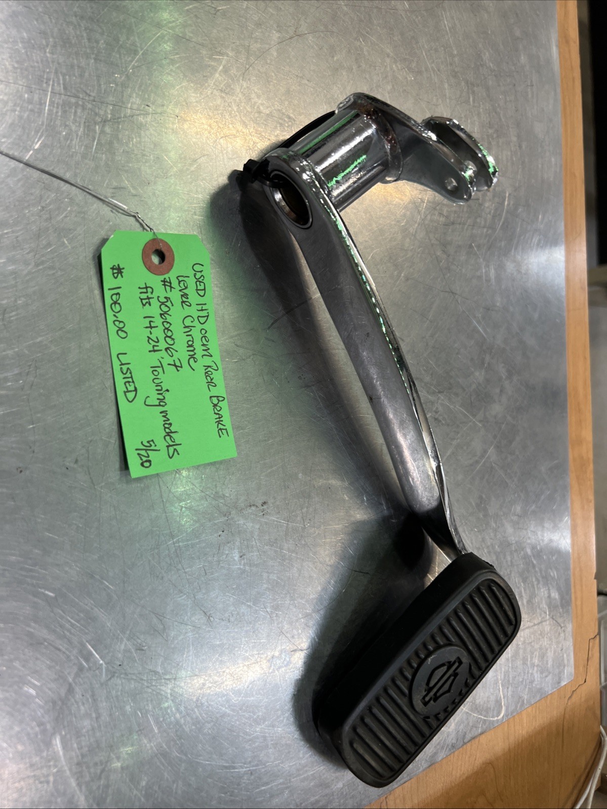 Harley Davidson oem Rear Brake Lever Chrome #50600067