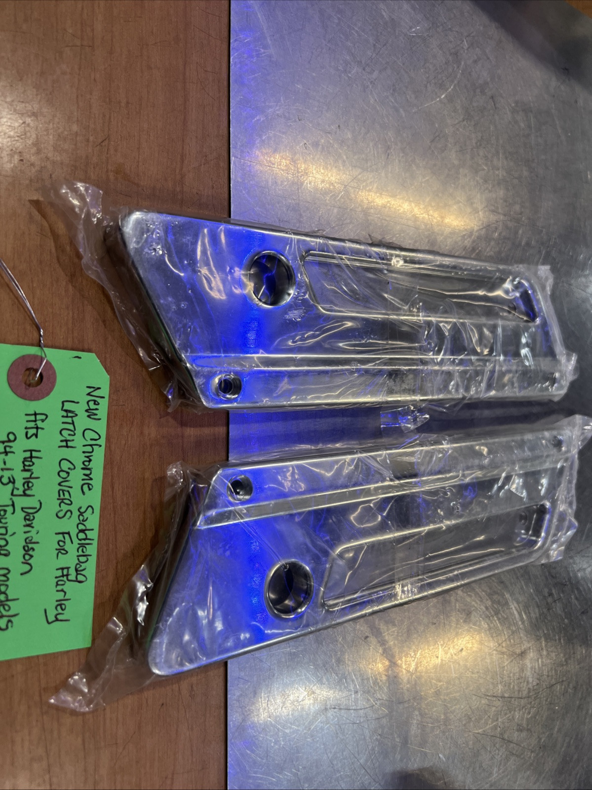 Chrome Saddlebag Latch Covers For Harley