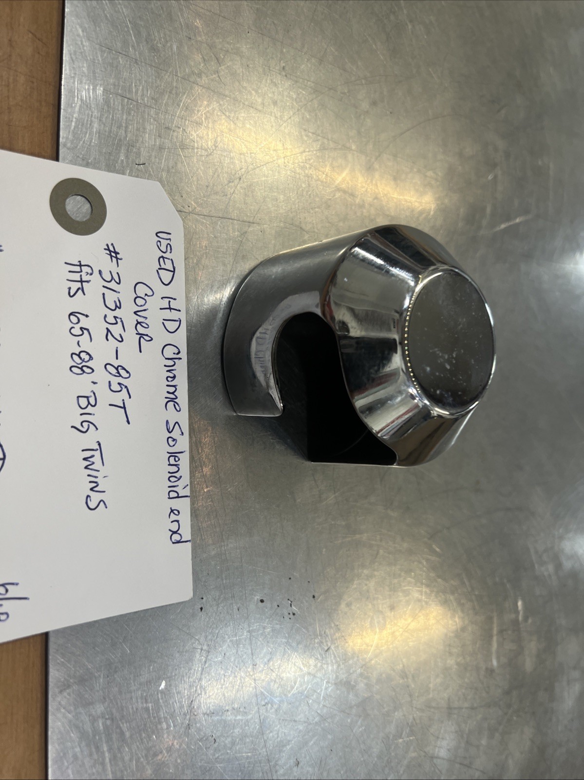 Harley Davidson Chrome Solenoid End Cover #31352-85T