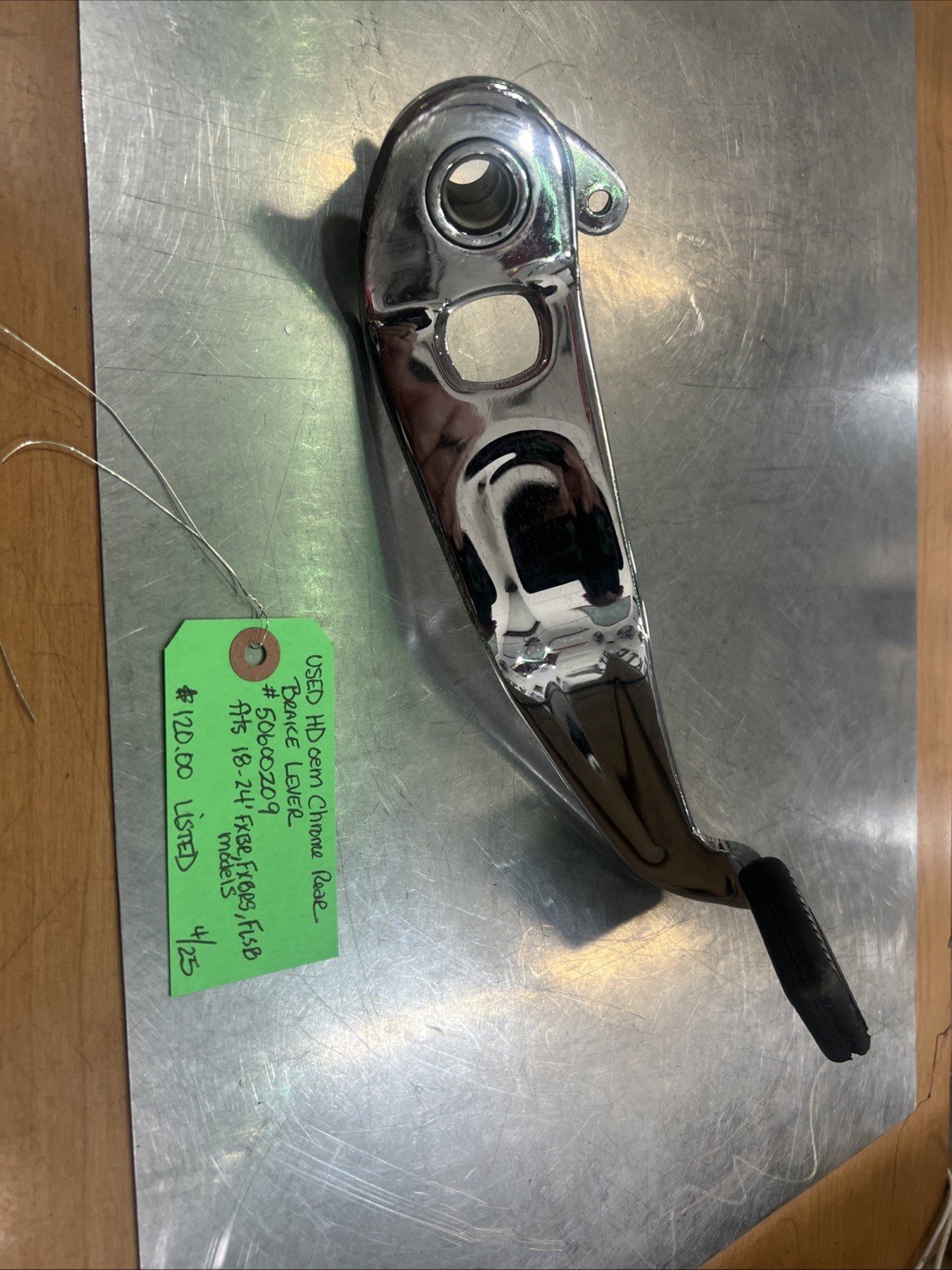 Harley Davidson oem Chrome Rear Brake Lever #50600209