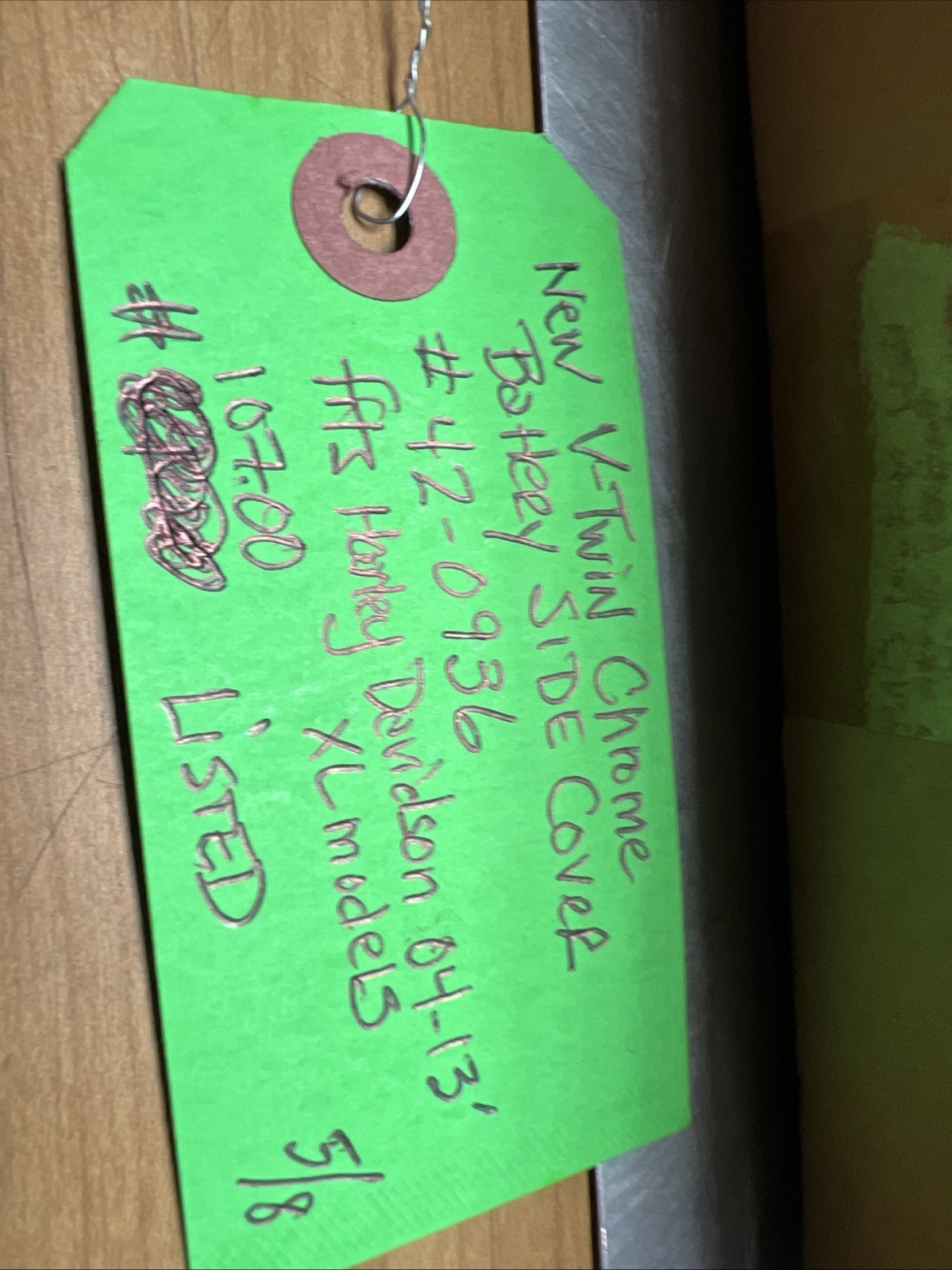 V-Twin Chrome Battery Side Cover #42-0936