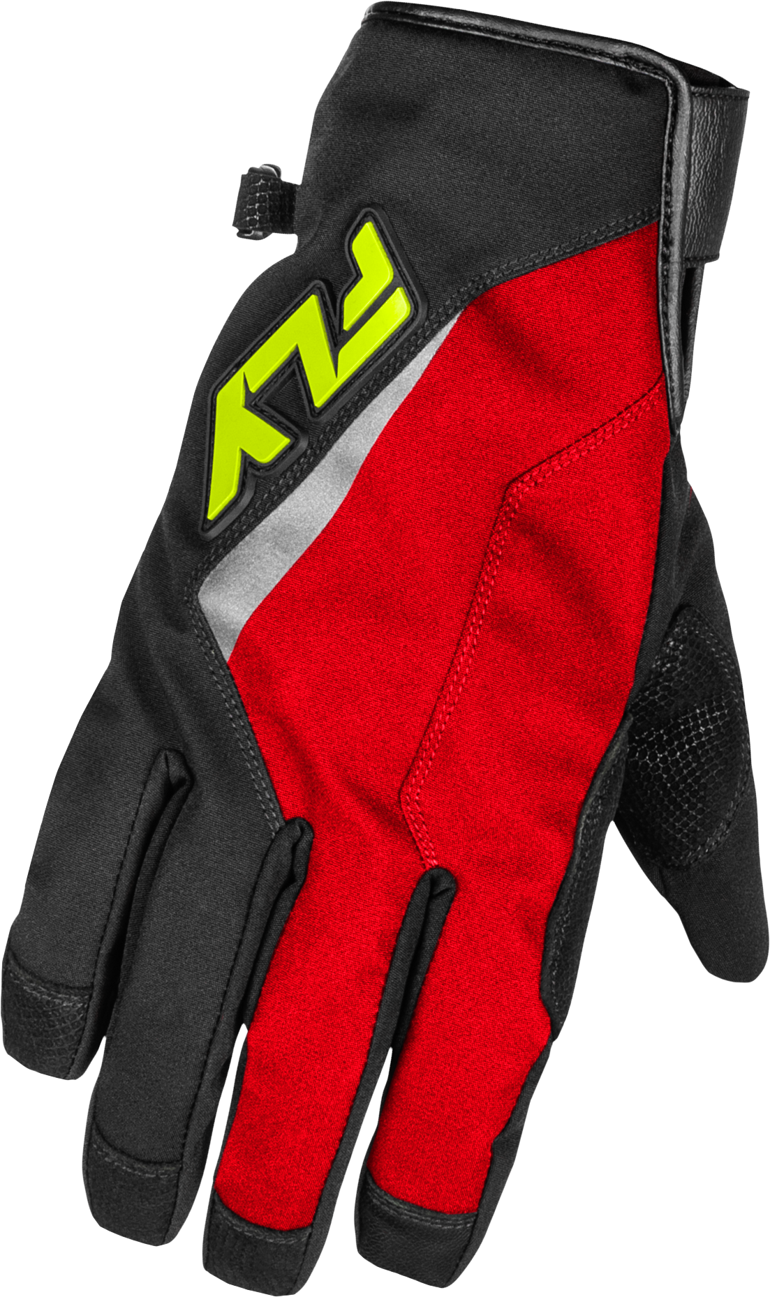 TITLE LONG GLOVES RED/BLACK/HI-VIS LG