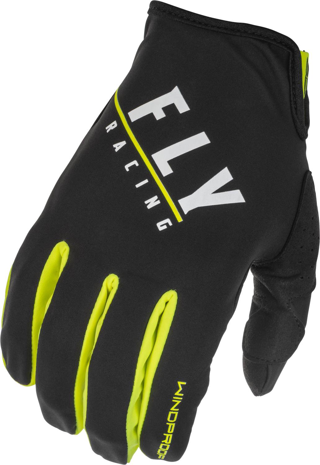 WINDPROOF GLOVES BLACK/HI-VIS SZ 07