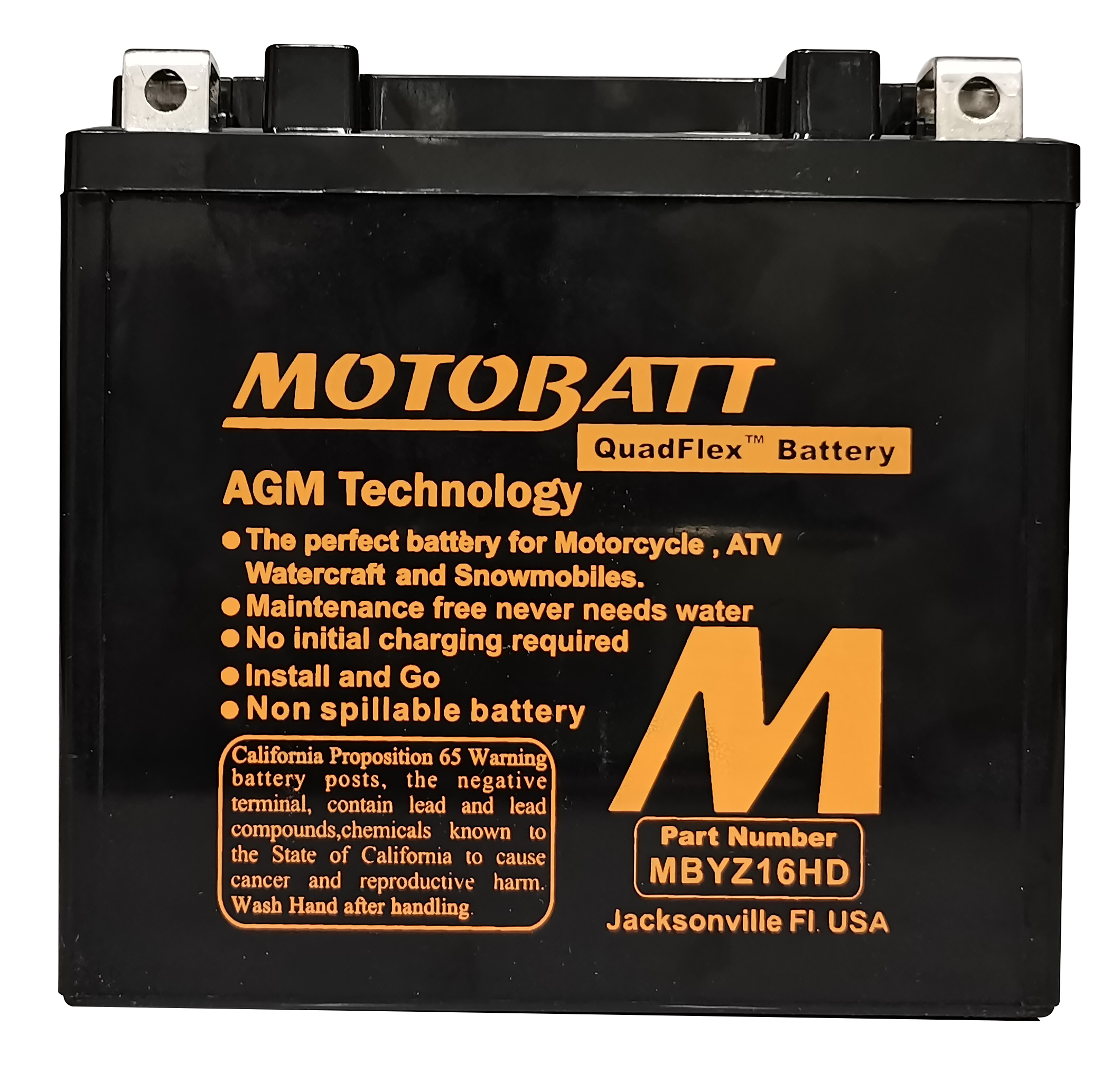 BATTERY MBYZ16HD SEALED FACTORY ACTIVATED