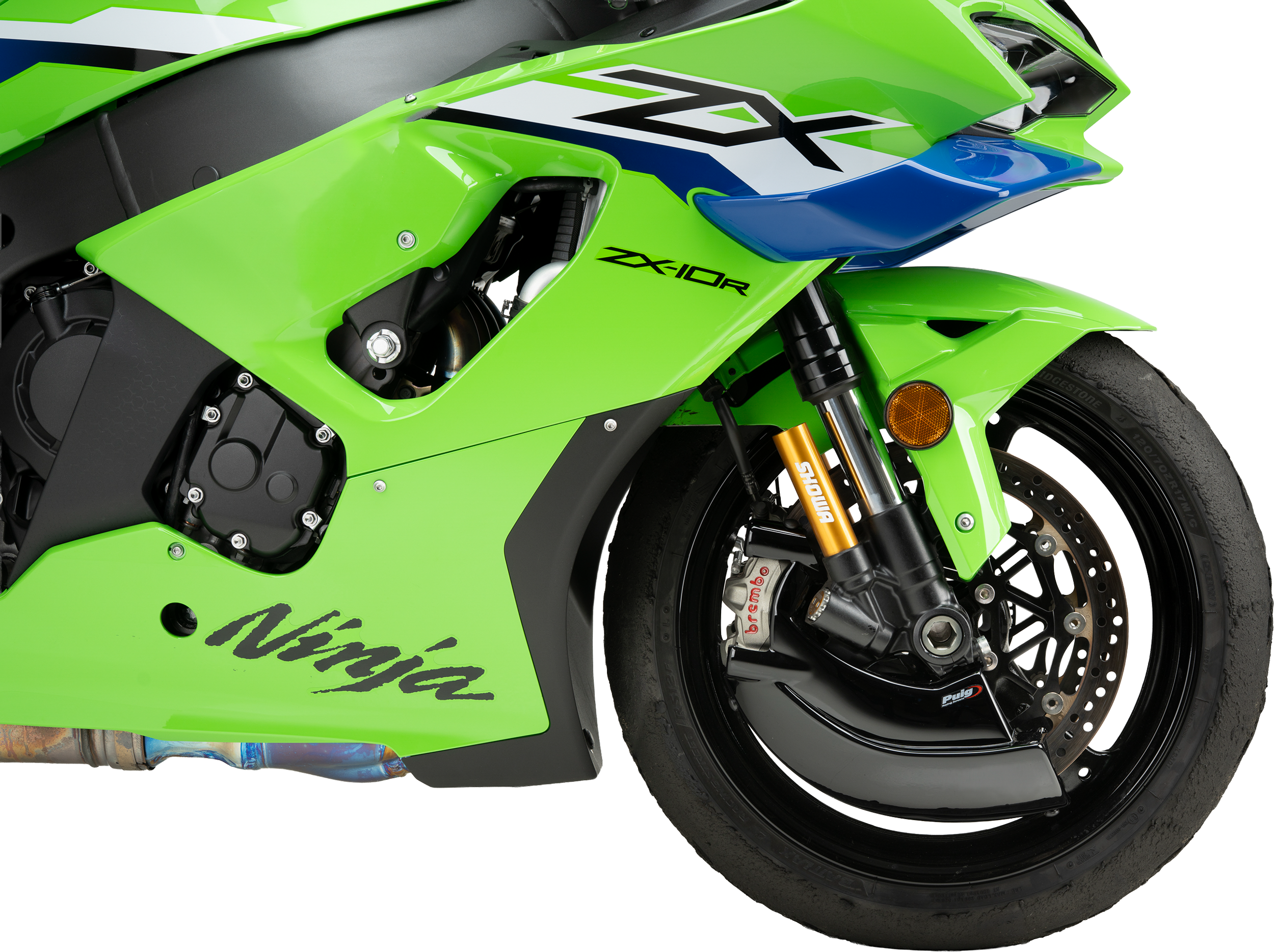 BRAKE COOLER BLACK KAW