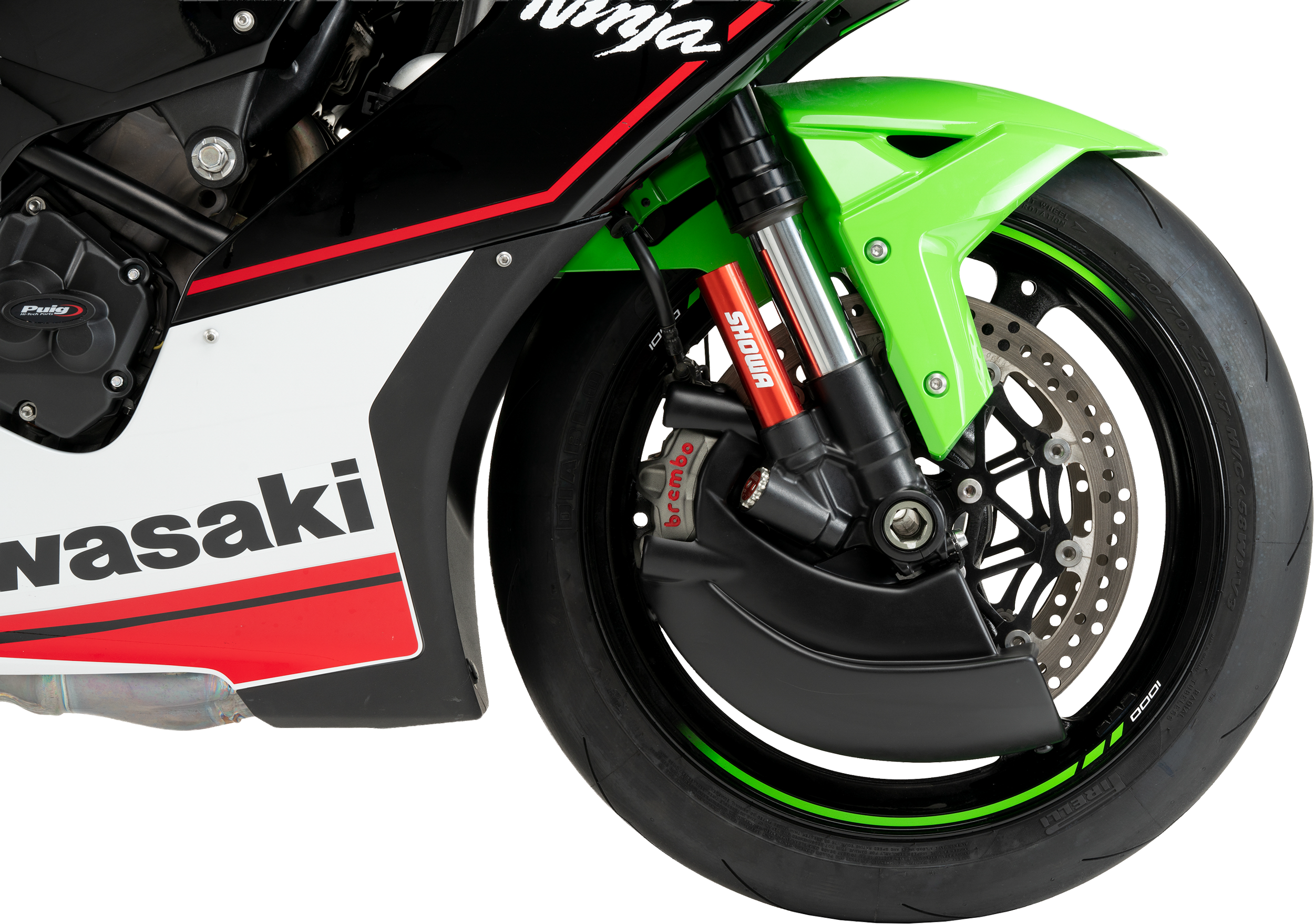 BRAKE COOLER MATTE BLACK KAW