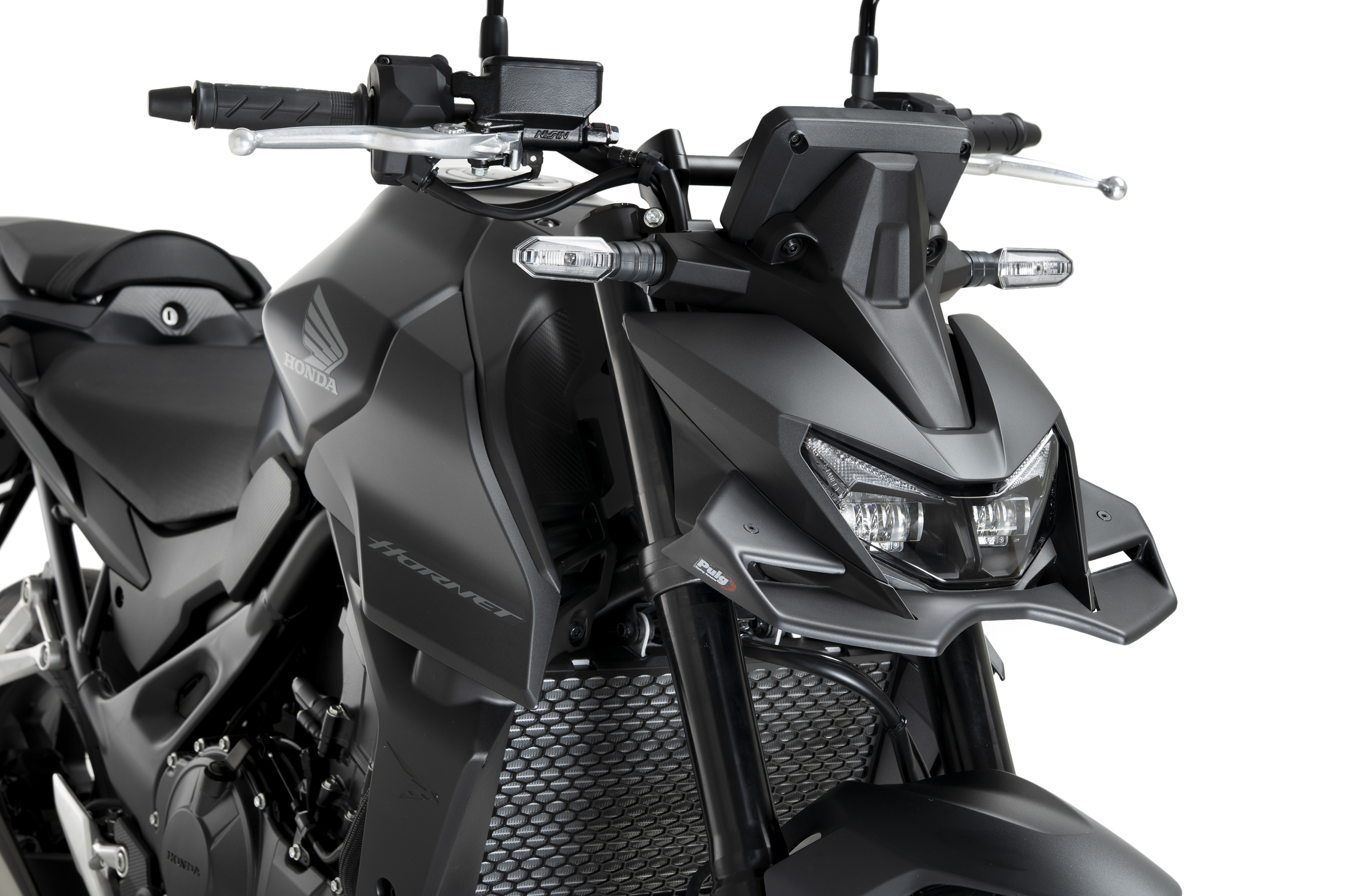 DOWNFORCE FRONT SPOILER MATTE BLACK HON