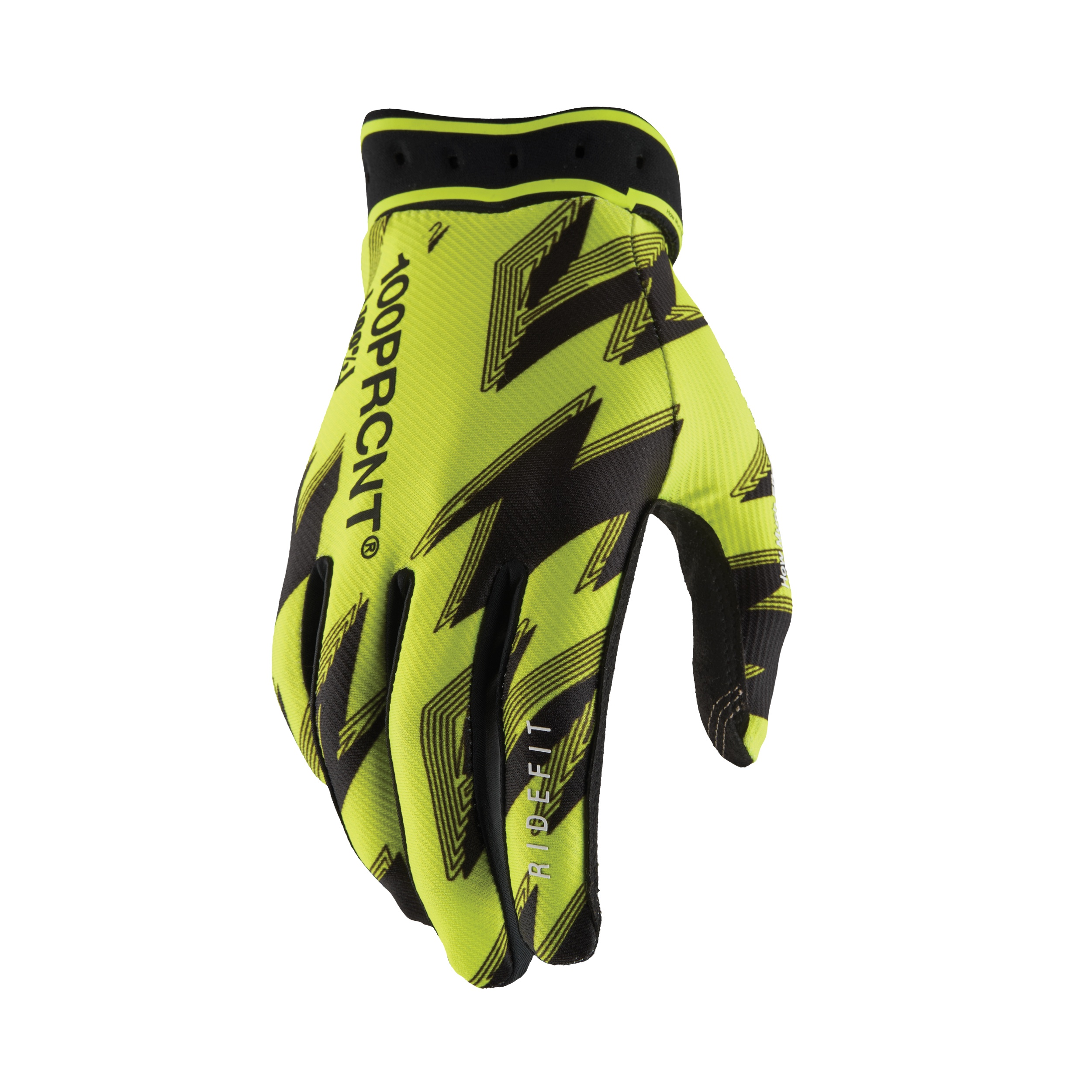 RIDEFIT GLOVES FLO YELLOW/BLACK 2X