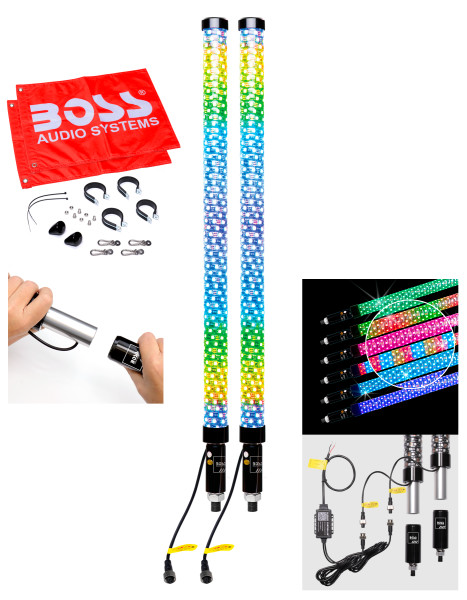 Bluetooth 2" Fat Led Whip