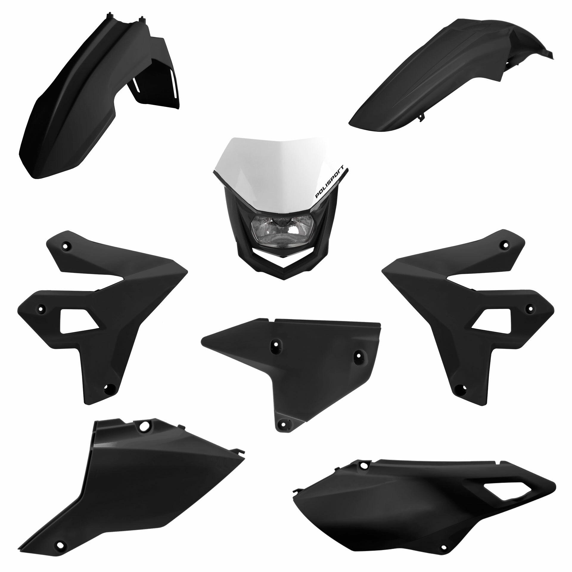 RESTYLING KIT W/HALO HEADLIGHT BLACK SUZ DRZ400