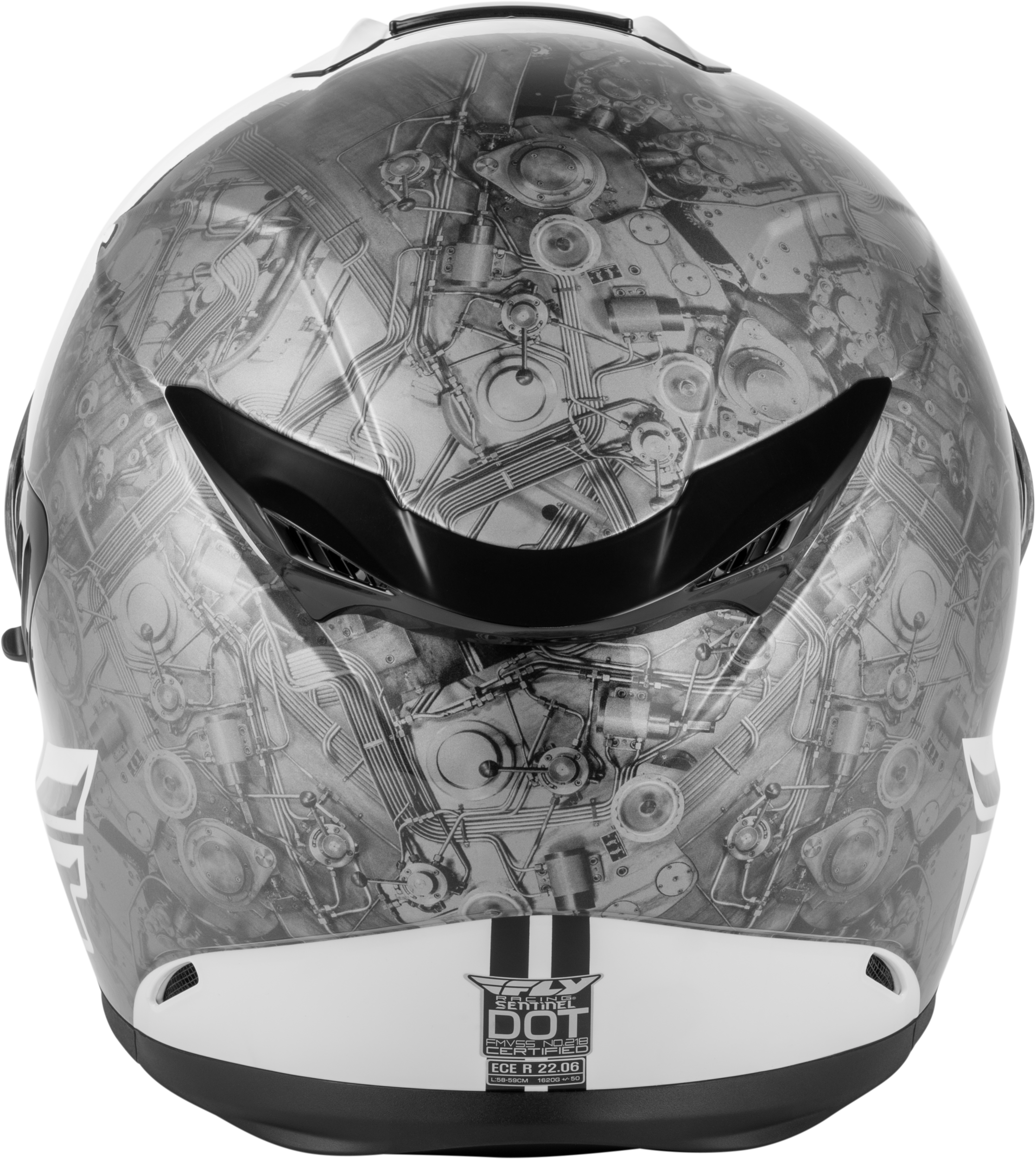 SENTINEL MECH HELMET BLACK/WHITE/GREY MD