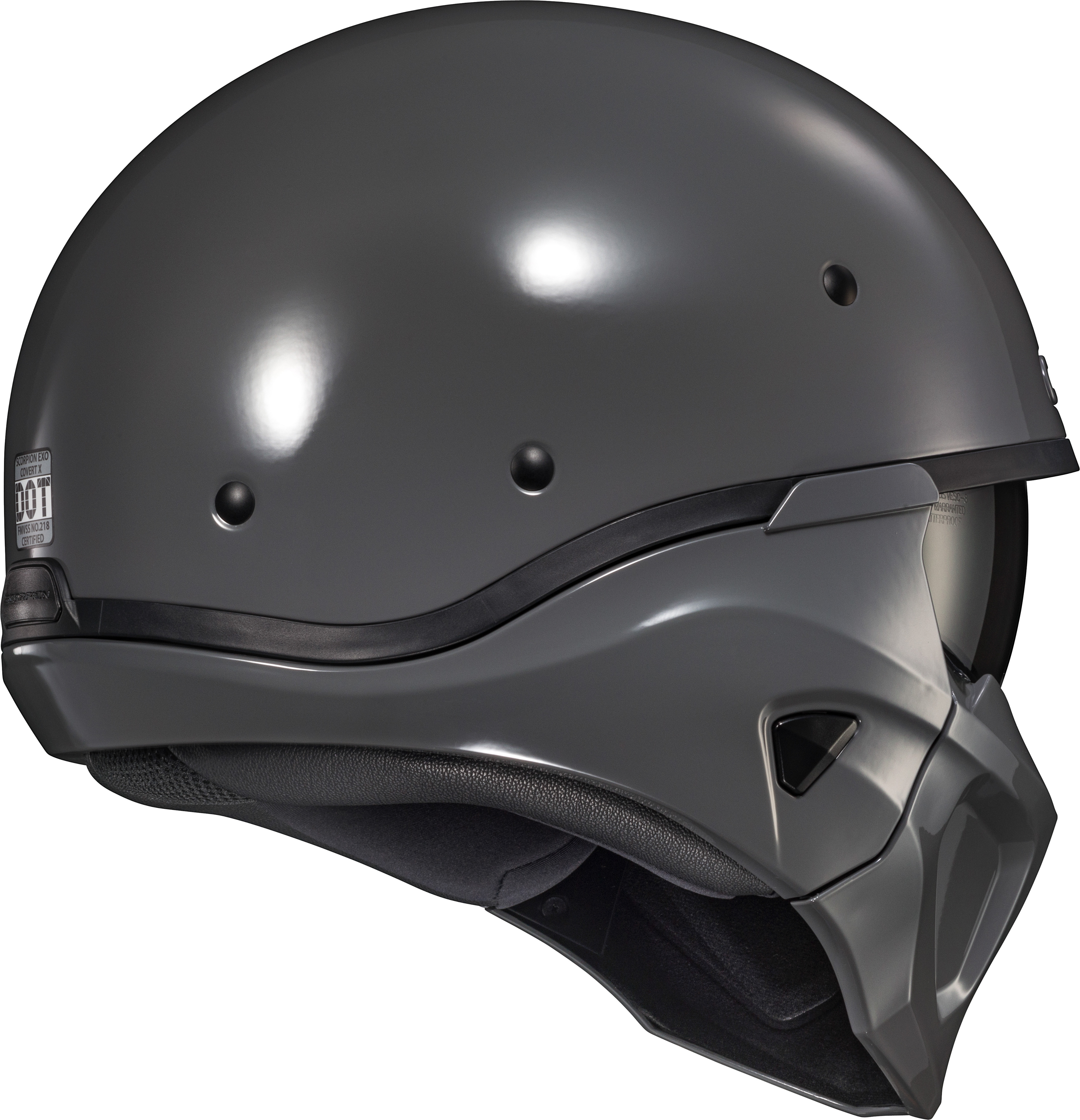 COVERT X OPEN-FACE HELMET CEMENT GREY SM
