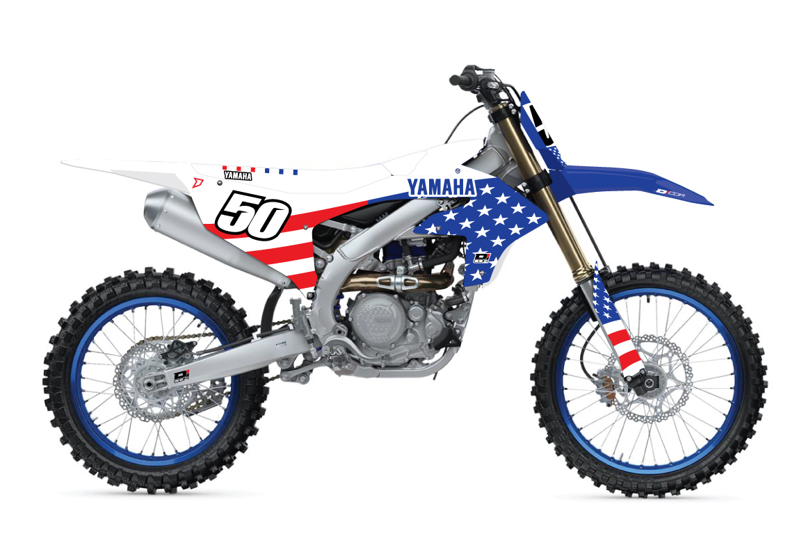 COMPLETE KIT USA YAMAHA YZF250/450 WHT BG