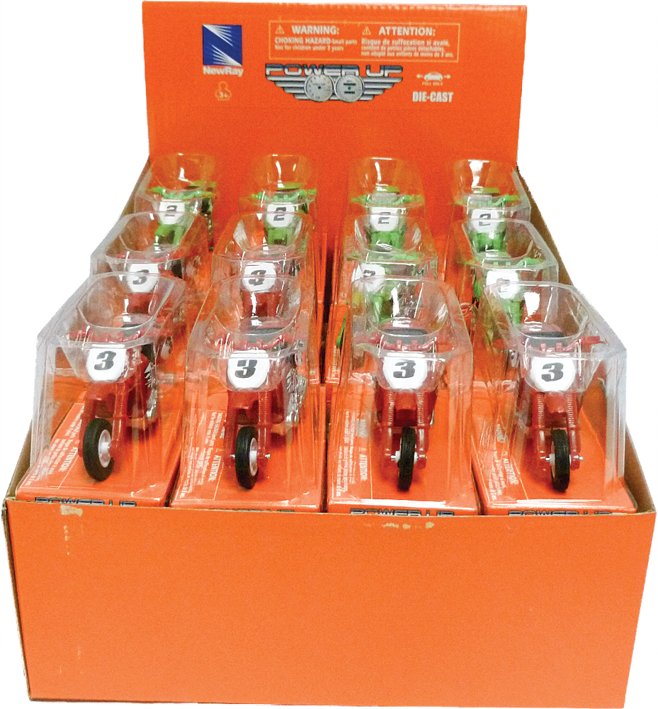 REPLICA 1:32 MINI BIKE SET 4 ASSORTED MINI BIKES 24/PC