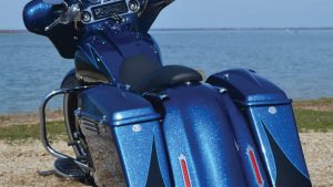 ACCUTRONIX TRIBAL BAG LIGHTS CHROME W/RED LENS