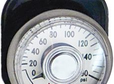 ARNOTT PRESSURE GAUGE & BRACKET BLACK