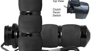 AVON AIR CUSHION FBW HEATED GRIPS 15-UP FLTR BLACK