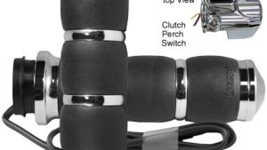 AVON VELVET AIR FBW HEATED GRIPS 15-UP FLTR CHROME