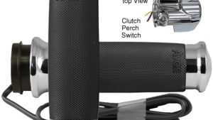 AVON CUSTOM CONTOUR FBW HEATED GRIPS 15-UP FLTR CHROME