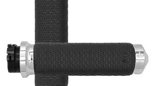 AVON CABLE THROTTLE MEMORY FOAM GRIP CHROME