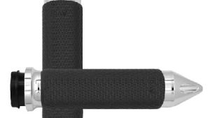 AVON FLY BY WIRE THROTTLE MEMORY FOAM GRIP CHROME