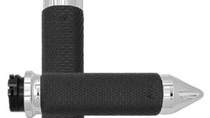 AVON CABLE THROTTLE MEMORY FOAM GRIP CHROME