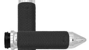 AVON FLY BY WIRE THROTTLE MEMORY FOAM GRIP CHROME