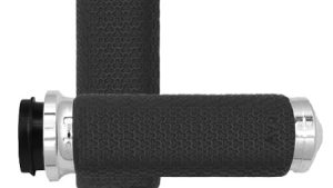 AVON FLY BY WIRE THROTTLE MEMORY FOAM GRIP CHROME
