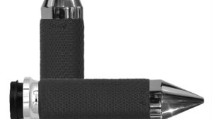 AVON FLY BY WIRE THROTTLE MEMORY FOAM GRIP CHROME