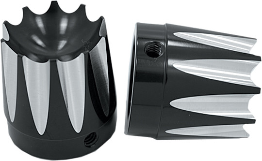 AVON AXLE NUT COVER EXCALIBUR BLACK 1"